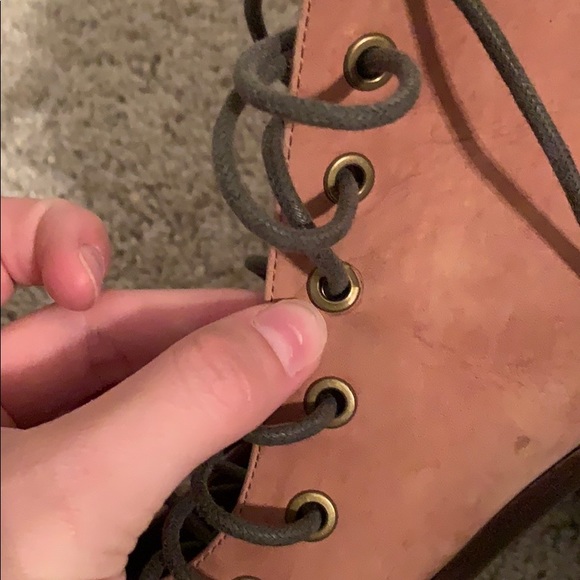 free people lace up 3.5 block heel - Picture 6 of 10